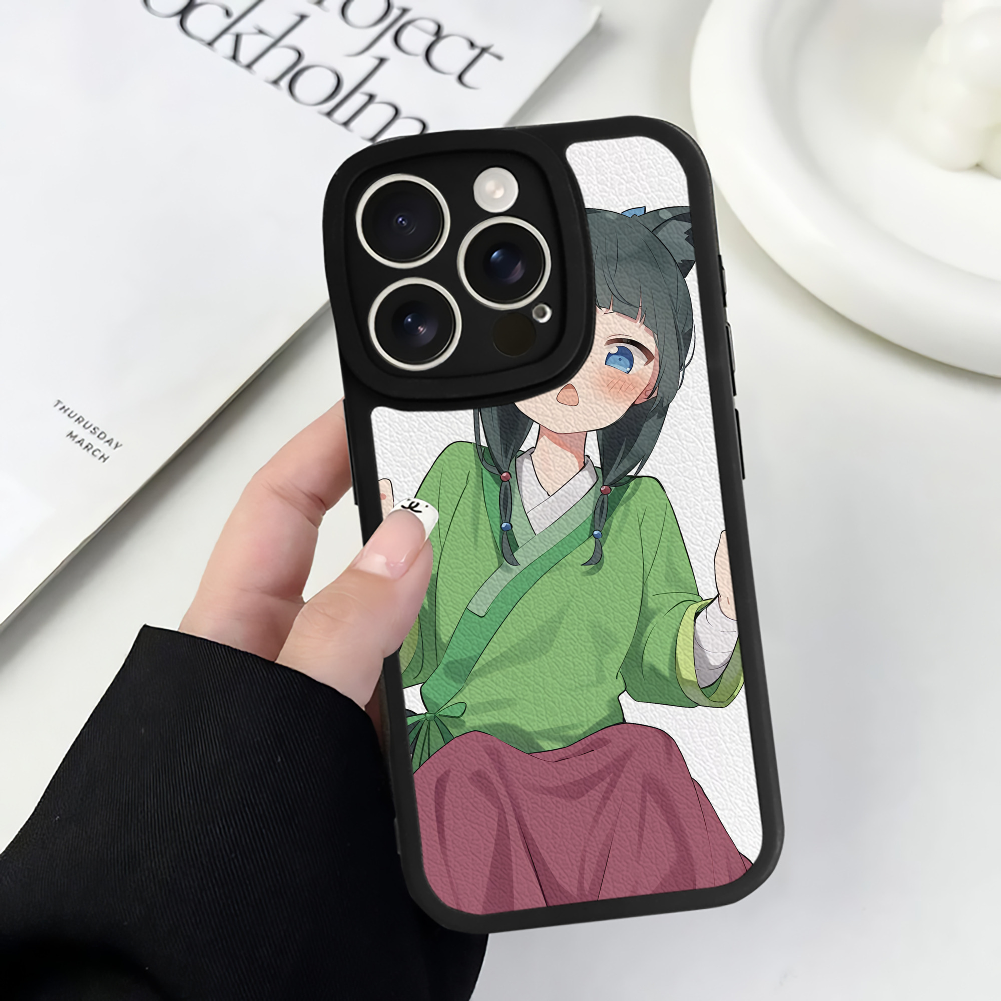 薬屋のひとりごと The Apothecary Diaries 【iPhone 16シリーズ対応】シリコンスマホケース（レザー調） 材質：シリコン